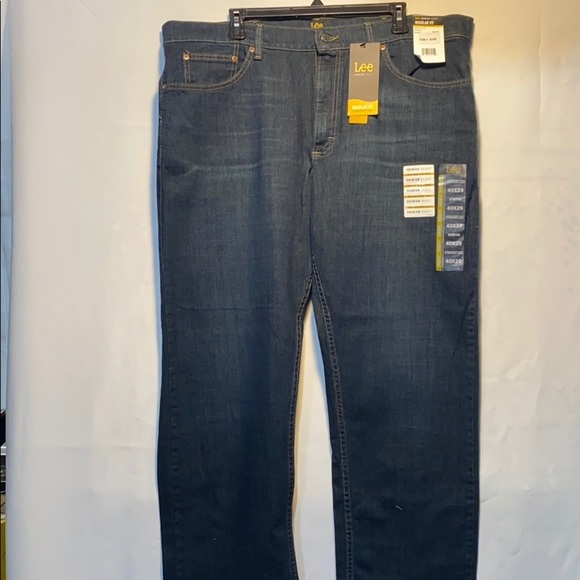 Mens Lee Jeans Regular Fit Straight Leg - Picture 2 of 9